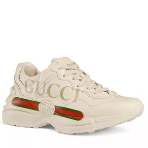 Gucci Women's Rhyton Leather Sneakers